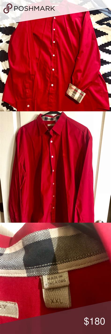 burberry shirts red|authentic burberry shirt.